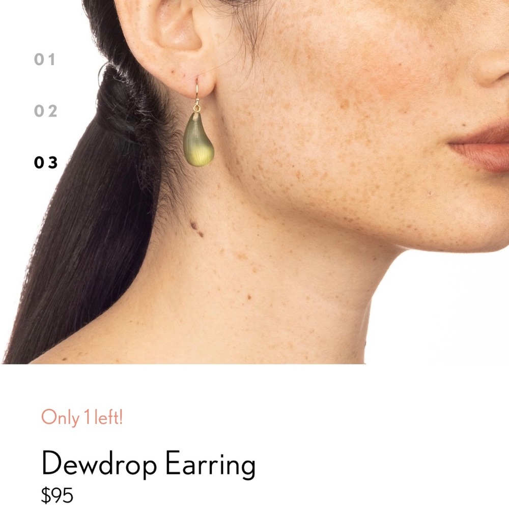 Alexis Bittar Dewdrop Earrings-Light Sage